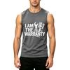 Men Sleeveless Tank Top Casual Muscle Shirt Workwear Printed Graphic Tee Lightweight Summer Fitness Apparel
