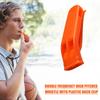 1/10 Stück PP Kunststoff Outdoor Camping Wandern Überleben Rettung Notfall Laute Pfeife Sportspiel Doppelpfeife Dualbandpfeife