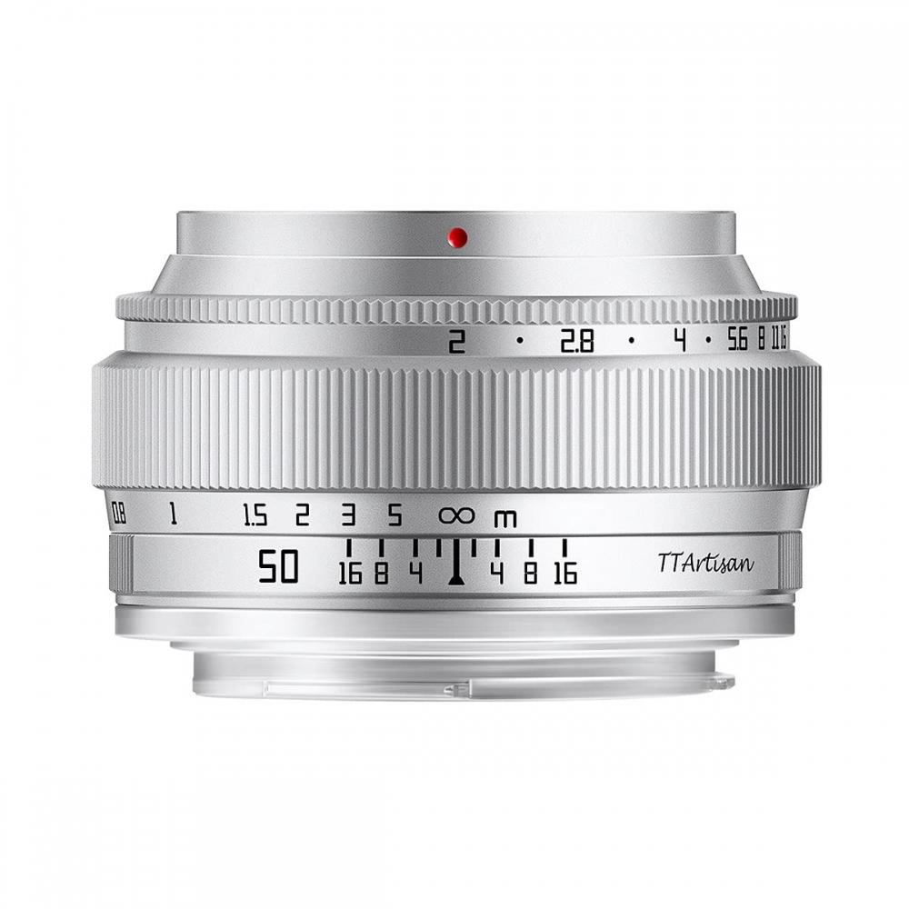 

Ttartisan 50MM F2 Ef M Mount Ef M Silver faMous Optics