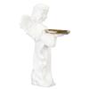 Baby-Engel-Statue mit Tablett-Design, 30 cm hoch, handgeschnitzt, detailreiche Engelsfigur aus Kunstharz für das Schlafzimmer