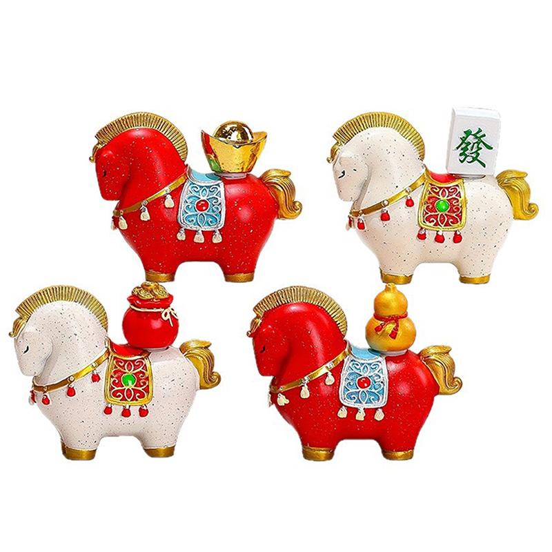 Kreativer Transfer Tierkreis Pferd Rücken Glückssack Barren Kann gedreht werden Heimdekoration Büro Schreibtischdekoration