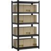 Alebert "Alebert" 5-Tier Steel Rack, 90cm Wide X 55cm Deep X 180cm High, Metal Rack with Shelving, 875kg Maximum Load Capacity, Heavy-Duty Storage She