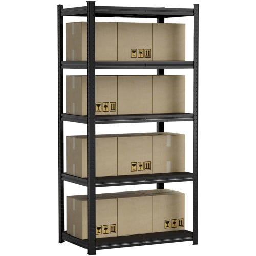 Alebert "Alebert" 5-Tier Steel Rack, 90cm Wide x 55cm Deep x 180cm High, Metal Rack with Shelving, 875kg Maximum Load Capacity, Heavy-Duty Storage She