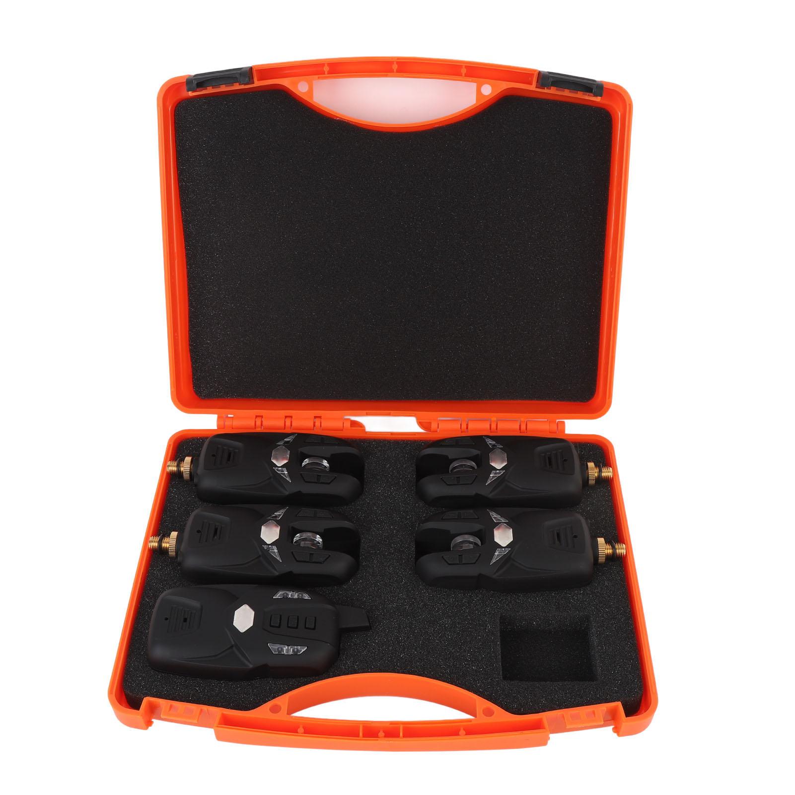 

Набор индикаторов поклевки рыбы с 4 пусковыми устройствами и 1 приемником, многофункциональный