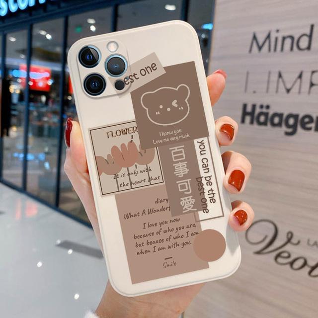 For Funda Iphone 11 Case Luxury Flower Phone Case For Iphone Xr 14 13 12 11 Pro Xs Max 8 7 6s Plus X Se Soft Tpu Matte Cover