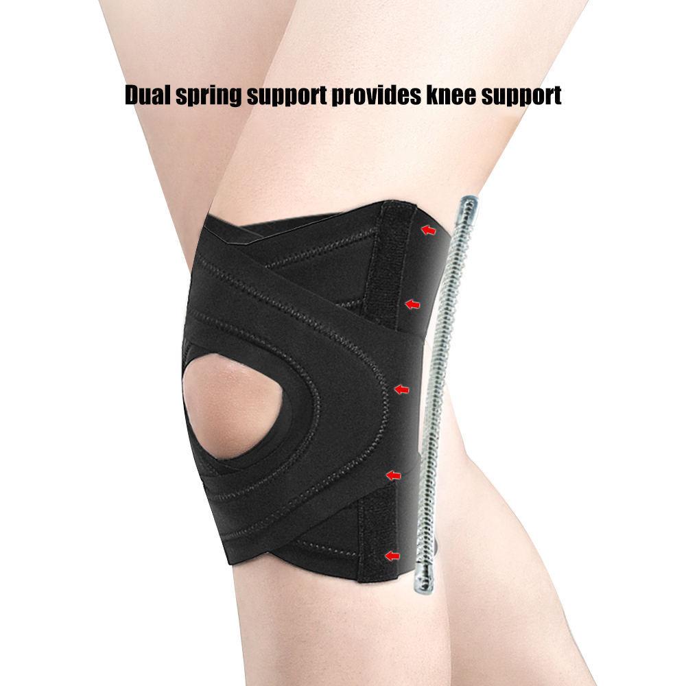 1Pcs Knee Brace for Women Man,Compression Knee Sleeve with Bilateral Stabilizers, Knee Support for Meniscus Tear, Arthritis Pain