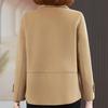 Middle Age Women's Wool & Blends Coats Plus Size Autumn Elegant Loose Outerwears Lady Jackets