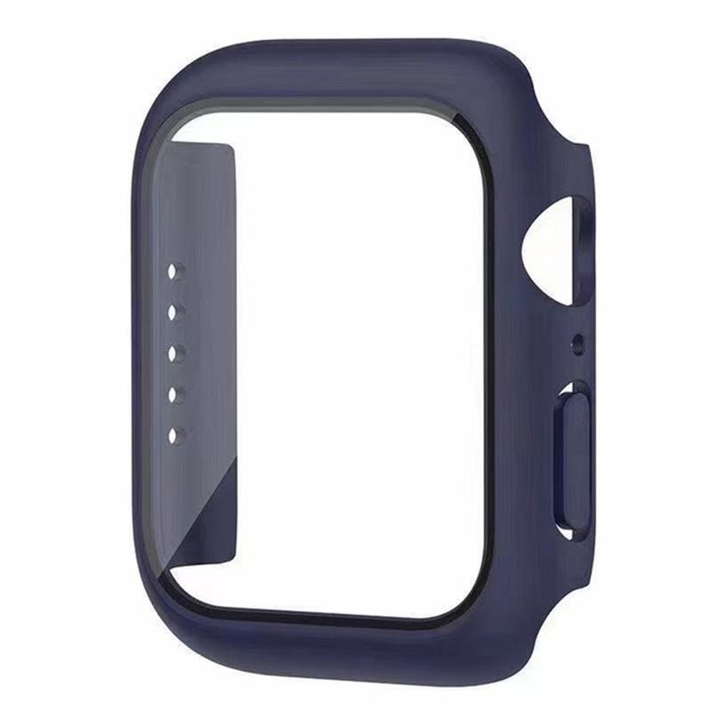 Glas+Hülle Für Apple Watch Hülle 9 8 7 6 SE 3 iWatch Zubehör Displayschutz Apple Watch Serie 44mm 40mm 38/42mm 45mm 41mm