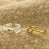 Double Layer Knot Hollow Adjustable Women's Ring - Popular INS Style Index Finger Accessory