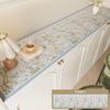 TV Stand Mat, Sideboard PVC Leather Mat, Waterproof, Oil-Resistant, and Dust-Resistant Entryway Table and Shoe Cabinet Mat