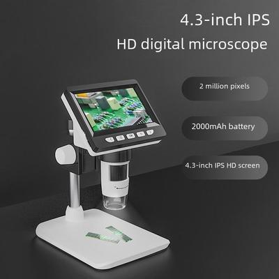 4.3-Inch High-Definition 1000x Digital Microscope for Phone Repair, Clocks & Biological Experiments