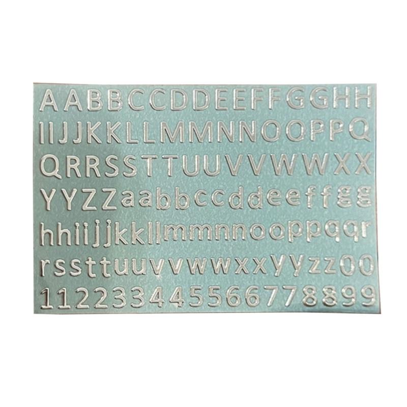 Scrapbooking Stickers Decorative Alphabet Stickers Small Adhesive Letters Adorable Alphabet Decals for Epoxy Decoration
