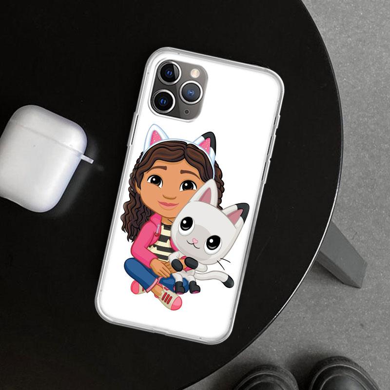 Cartoon Gabbys Dollhouse Phone Case Cover for iPhone 11 12 13 Mini 14 15 Plus 16 Pro Max 17 Air 7 8 + SE Art Customized Fundas 1