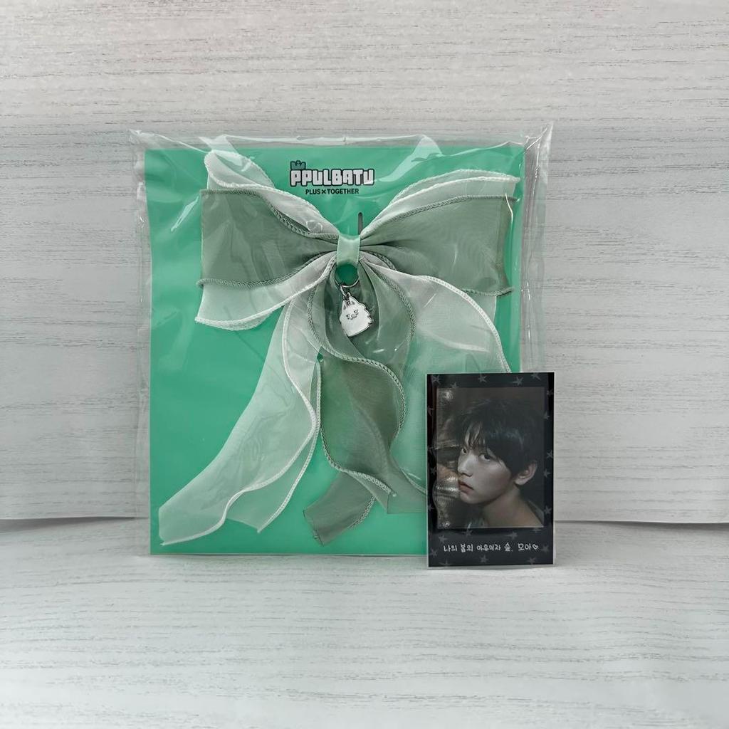 [USED] TXT Pulpadu Hair Tie & Soobin Photo Card