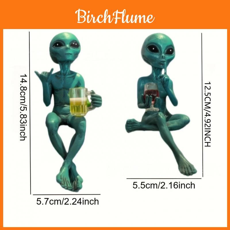 Alien Resin Sculpture Fun Figurine For Home Decor And Collectors