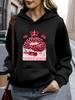 Women's Polyester Hoodie with Leopard Print Cake Design Comfortable and Durable for Casual Wear At Home or Restaurant Lightweight