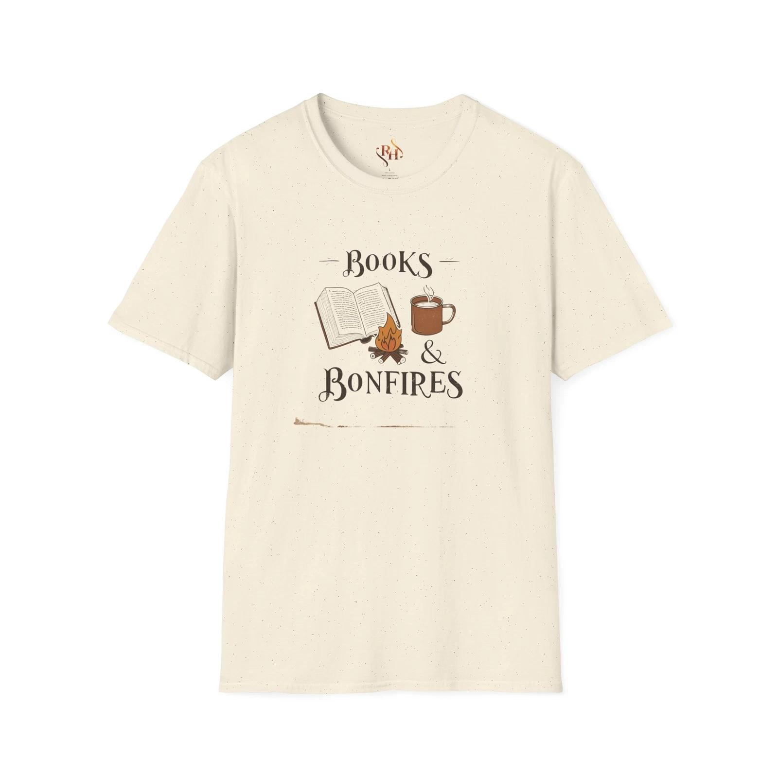 

Cozy Books & Bonfires T-Shirt, Perfect Gift for Book Lovers, Book Club, Readers 2XL
