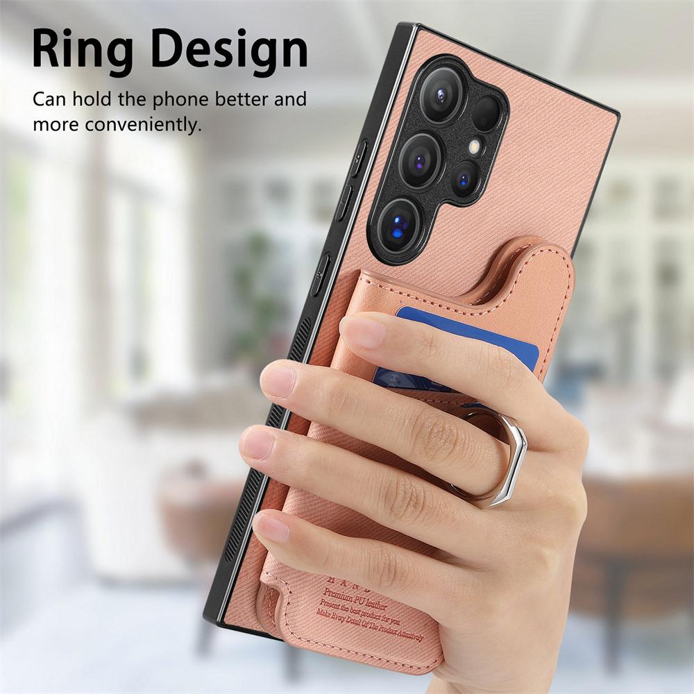 RFID-blockierende magnetische Handyhülle für Samsung S25 Ultra S24 S22 Plus S23 FE A16 A26 A36 A56 A55 5G Brieftasche mit Kartenhalter