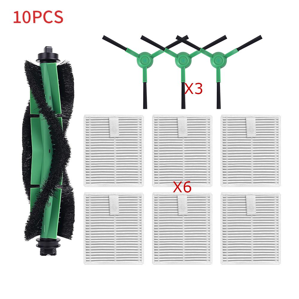 HEPA Filter, Mops, Dust Bag, Side Brush Parts for iRobot Roomba Combo Essential Robot Y1111/Y111111/Y111111/Y111611/Essential Va