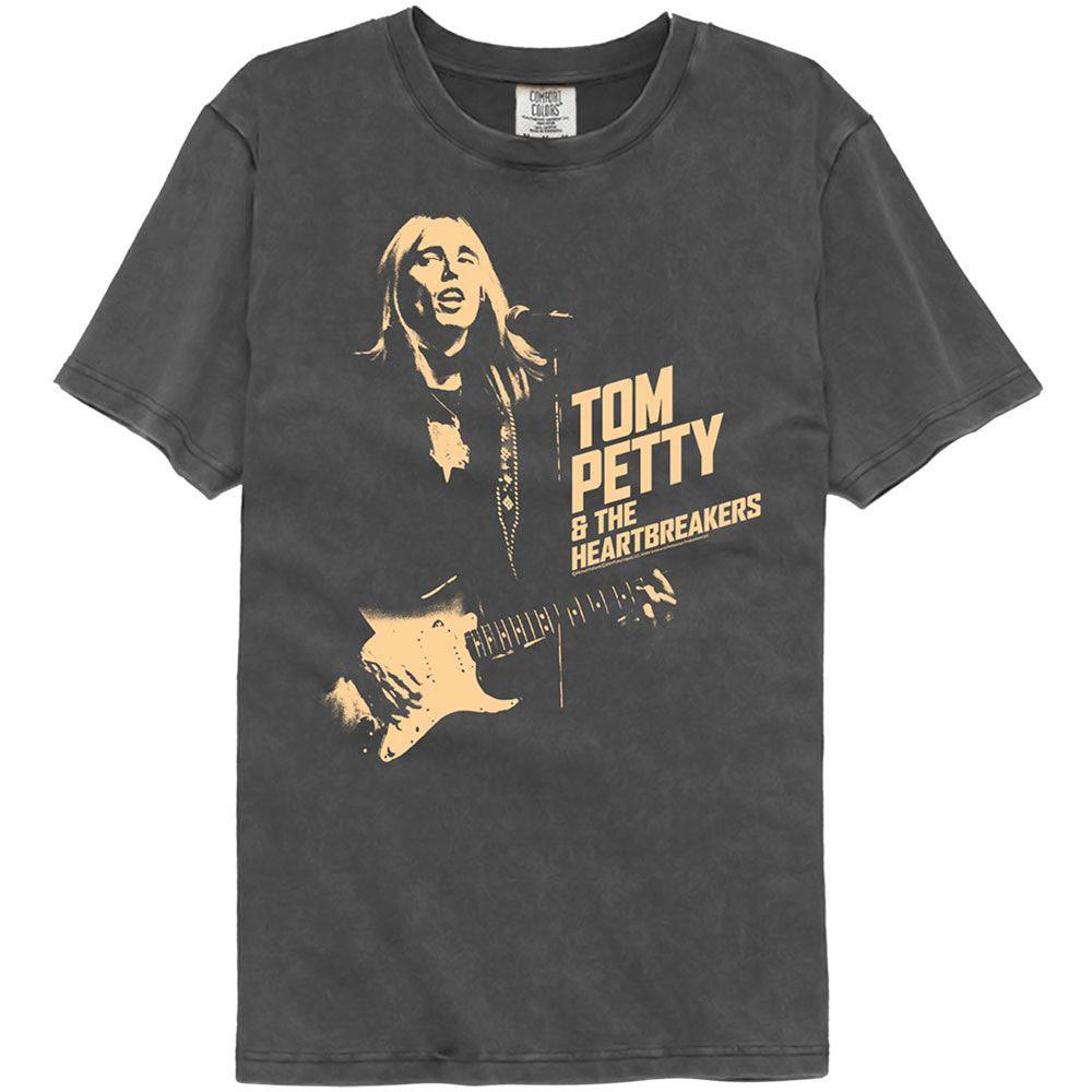 Men s Tom Petty Tom Petty Tp And Thb 1c Washed T-shirt Large Washed Black L