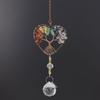 Amethyst Heart Chakra Crystal Tree With Sun Catcher For Christmas Home Decor Gifts