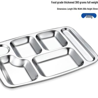 304 Edelstahl Mehrfachfach Lunchtablett