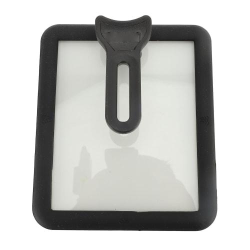 Rectangular Glass Lid, Transparent Omelette Pan Cover with Silicone Rim, 15x18cm Universal Omelette Pot Cover, Visible Stick-Proof Glass Lid for Egg F