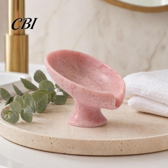 Non-foaming Soap Dish Self Draining Dish, 3D Printed Holder, Multi-functional Tray Sink Organizer for Shower, Bathroom, Kitchen Hollow Design Holder