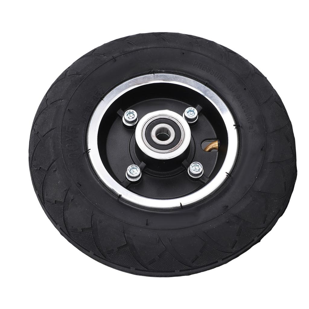 200x50 Tire 8 Inch X 2 Inch Electric Scooter Wheel 8 Inch Pneumatic Rubber Tire with Aluminum Alloy Rim Replacement for