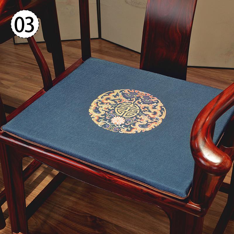 Chinese Style Chair Cushion Mahogany Sofa Stool Seat Pad Dining Chair Tatami Living Room Armchair Cushion Zen Meditation Mat