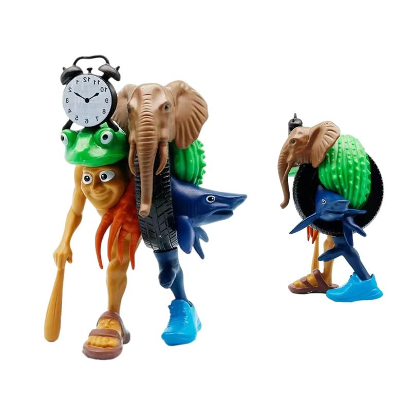 Włoska Figurka Modelowa Tung Tung Tung Sahur Tralalero Tralala Potwór Brainrot Edycja Fusion Figurka Akcji Anime Ozdoba Zabawki