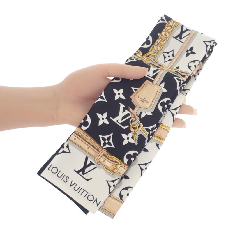 LOUIS VUITTON  M78656 scarf Noir silk Women