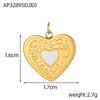 CARLIDANA Fashion Jewelry Pendant Stainless Steel Charm Square Round Heart Love White Shell Pendants for Jewelry Making DIY