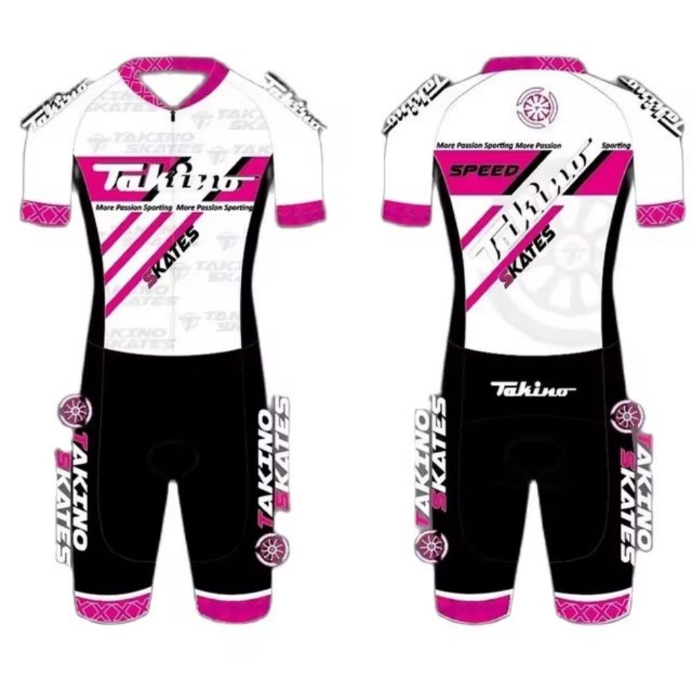

Triathlon Men Skater Suit Bodysuit Jersey Skinsuit Speed Inline Roller Skate Ride Speeds Lycra Skating Jumpsuit Culotte Hombre S