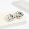 High Quality Silver Color Gold Chunky Hoop Earrings for Women Smooth Punk Ear Jewelry 2026 New Wholesale