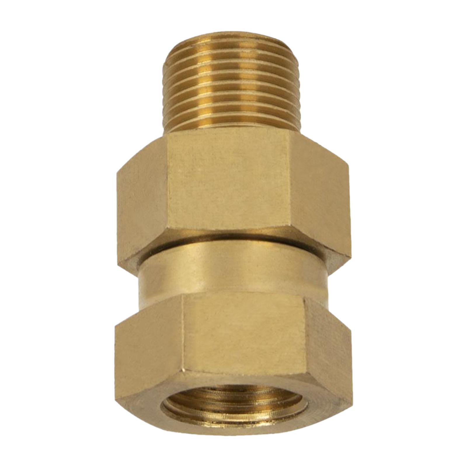 Pressure Washer Swivel Joint Rustproof Rotary Joint G3/8 Male to Female Swivel Coupling for Pressure Washer Hoses Home Use oro