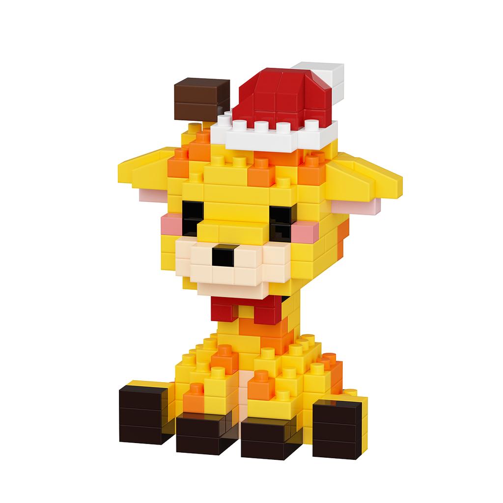 MINISO Cartoon Spielzeug Zoo Serie Mikro Bausteine Tier Spielzeug Modell DIY Weihnachtsgeschenke für Kinder