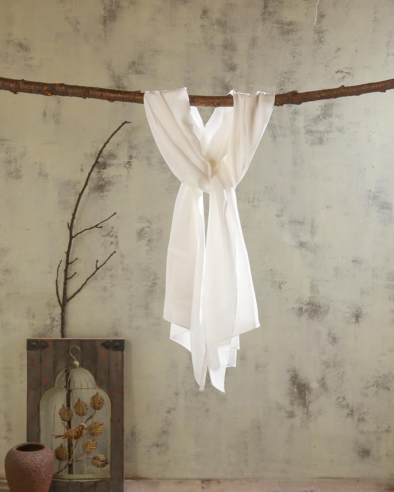 Japonský Sladký Šifonový Hedvábný Šátek Tie-Dyeing Modré Barvení Tráva A Dřevo Ruční Barvení Speciální Bílý Přírodní Materiál Šátek