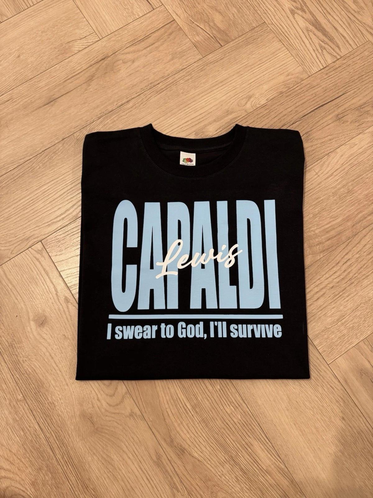 Lewis Capaldi “Survive” Lyric Tour T shirt - unisex oversized XXL