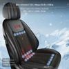 20Fan Car Ventilated Cooling Seat Pad, Charging Port, Massage, Summer Black C 12V 20F U