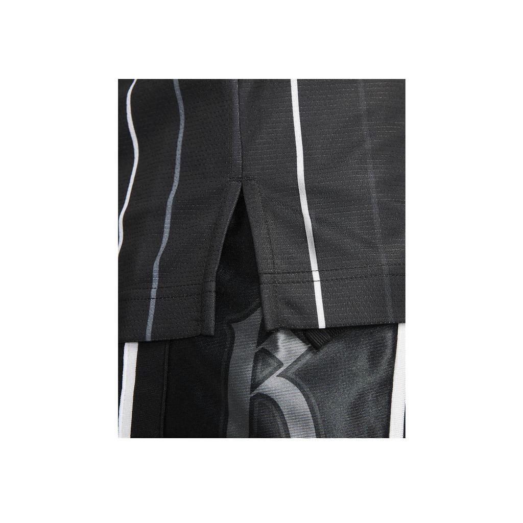 Nike Dri-Fit DNA Striped Round Neck Logo Print Sleeveless Basketball Vest Men Tops Black DX0436-010