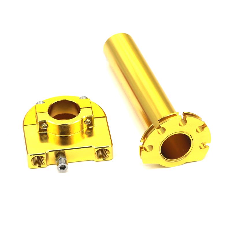 LMoDri Universal 7/8" Motorcycle Throttle Twist Grips 22mm CNC Aluminum Grip Accelerator Moped Scooter Dirt Bike Refit