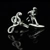 Drum Music Note Sleeve Button Piano Music Instrument Series Cufflinks  Concert Accessories