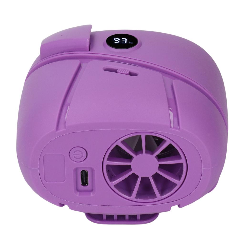 Waist Hanging Fan LED Display Portable Cooling Fan for Outdoor Work 100 S Adjustment Diffusion Function