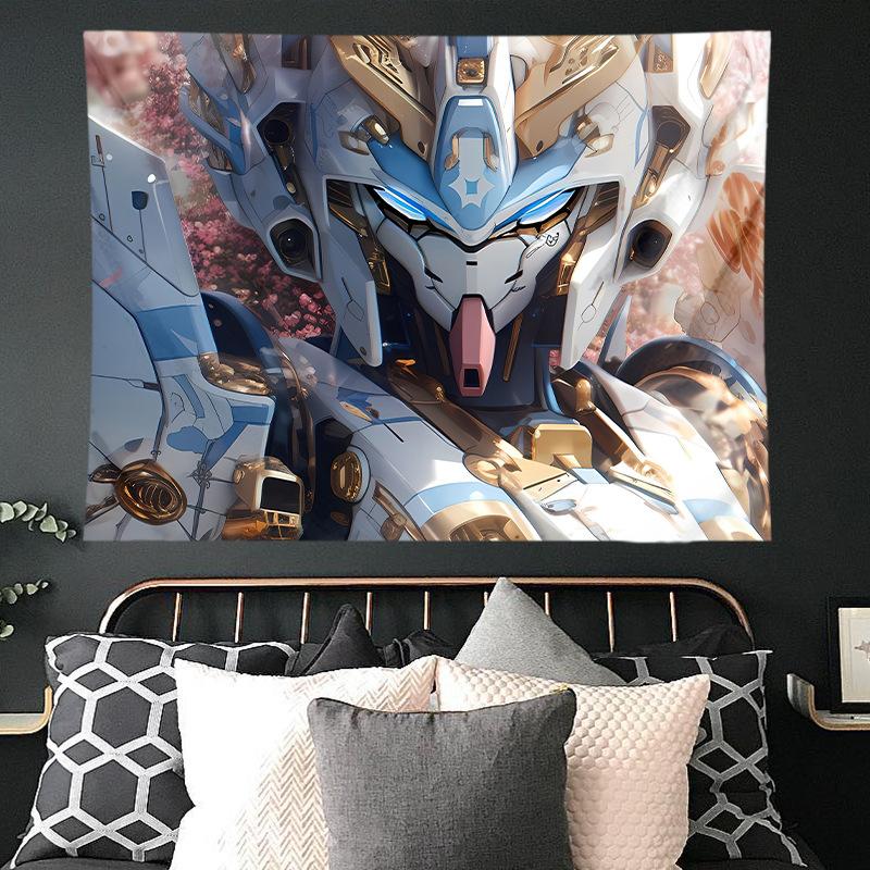 Mobile Suit Gundam Hanging Cloth Anime Background Cloth Bedroom Dormitory Decoration Cloth Wall Cloth Hanging Blanket