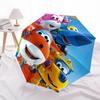 1pc Super Wings Characters Automatic Folding Umbrella, Portable Collapsible Design, Casual Outdoor Accessory L1127140