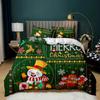 Christmas Duvet Cover Merry Christmas Stocking Comforter Xmas Gifts Bedding Set Kids Happy New Year Candy Polyester Qulit Cover