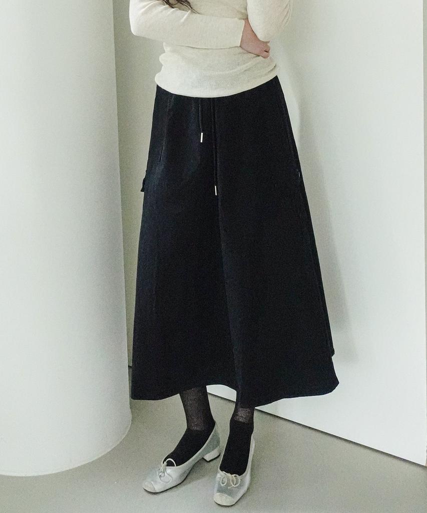 Cool Kitten Utility Flap Pocket Long Skirt