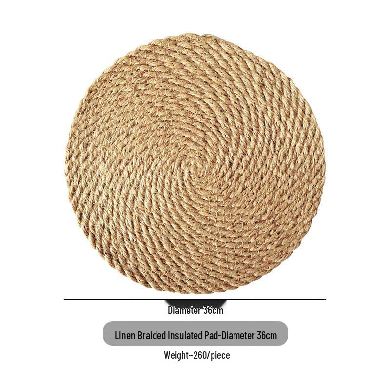Abay 3-Pack Linen Woven Heat-Resistant Placemats