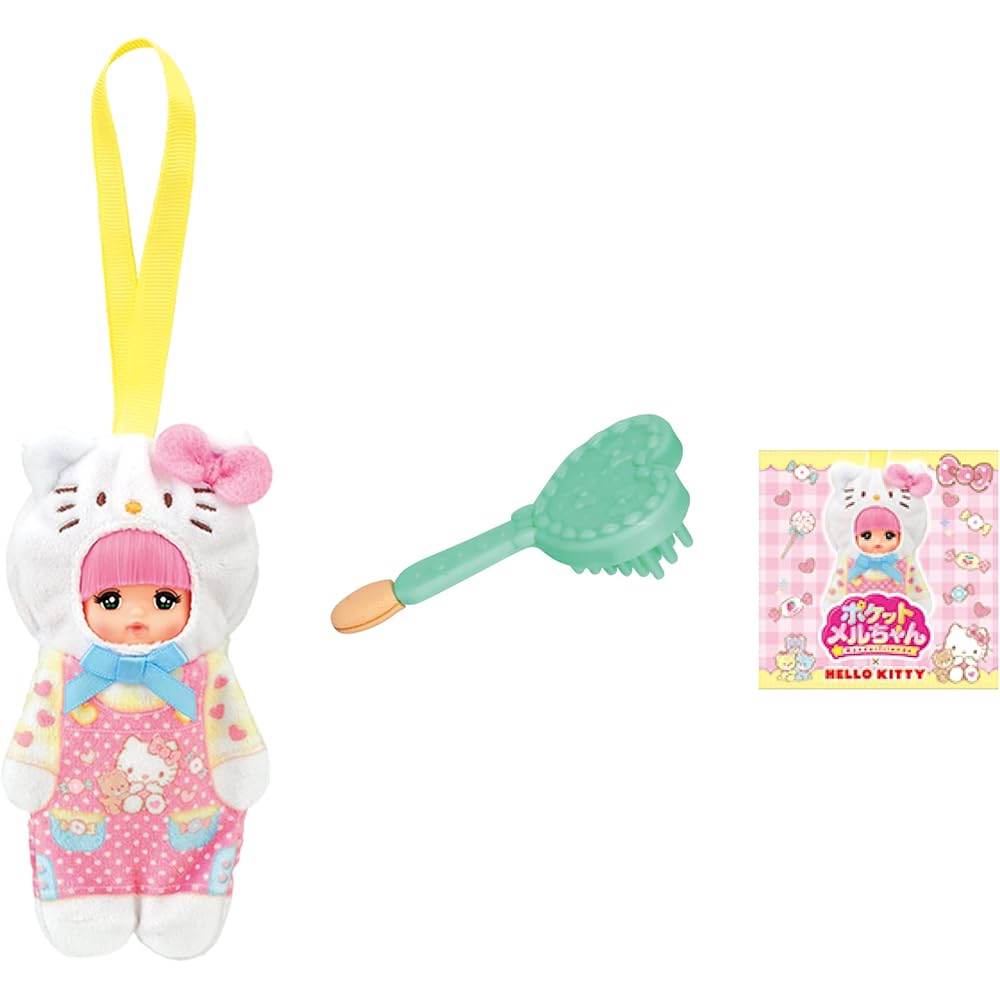 Pilot Pocket Mel-chan Doll Hello Kitty Travel Charm Set for Ages 3 and Up